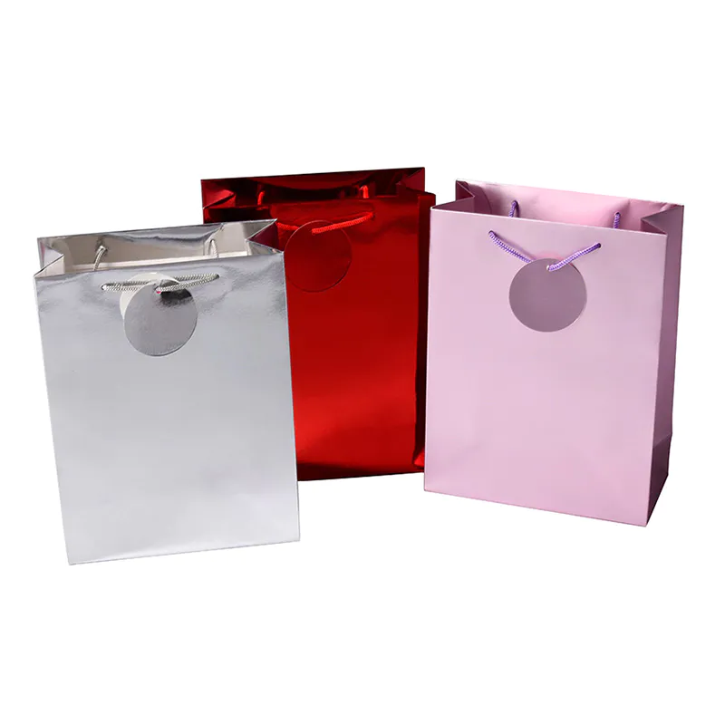 Wholesale cheap holographic paper bags, holographic gift bag