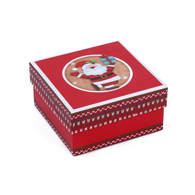 Manufacture paper gift boxes with ribbon bow Christmas lid box