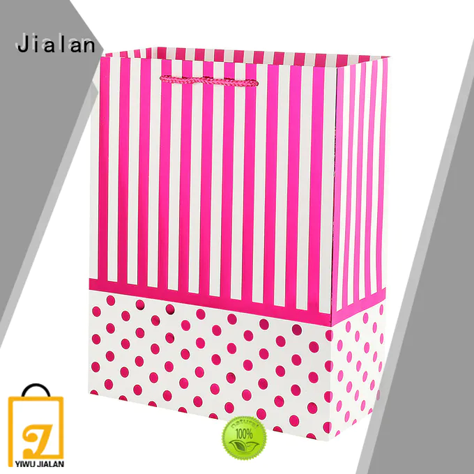 Jialan white paper bags packing birthday gifts