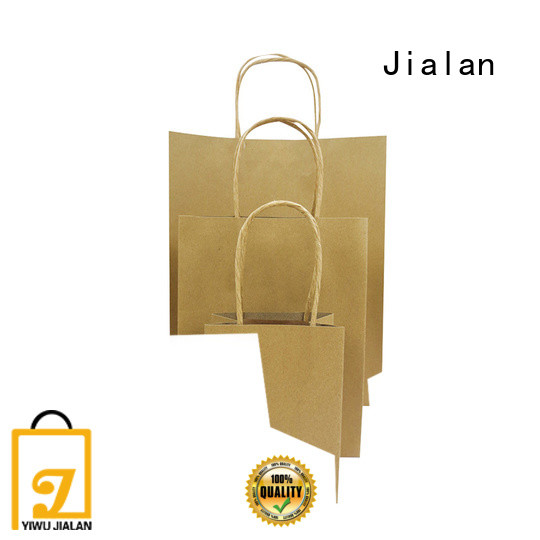 Jialan customized craft paper bags great for supermarket store packaging