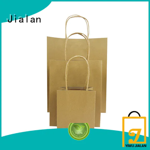 Jialan hot selling brown paper lunch bags supermarket store packaging