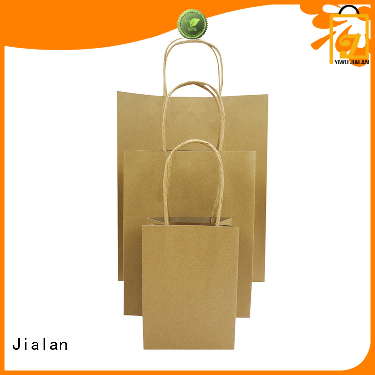 Jialan Hot Selling Kraft Paper Sacs Supermarché Store Packaging