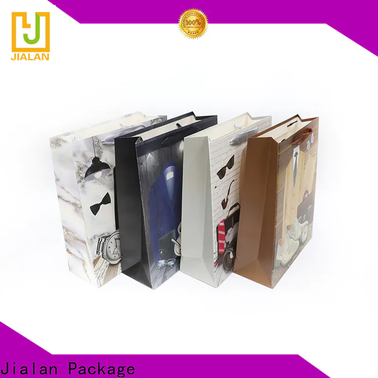 Bulk buy printed paper bags manufacturer for holiday gifts packing