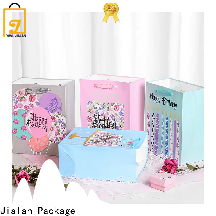 Jialan Package Top birthday gift bags supply