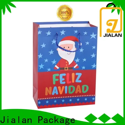 Jialan Package custom paper gift bags bulk company for holiday gifts packing