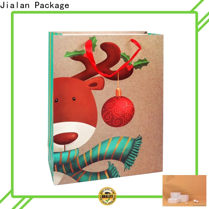 Jialan Package brown paper gift bags bulk company for gift packing