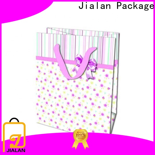 Jialan Package rose gold paper bags factory for gift packing