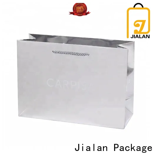 Jialan Package printed white paper bags company for goods packaging