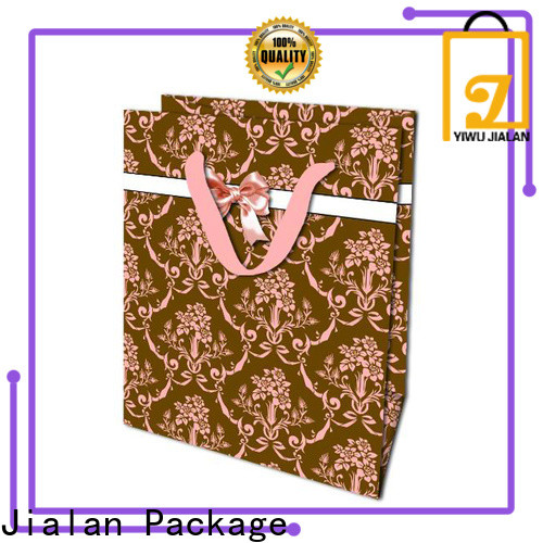 Jialan Package Eco-Friendly kraft paper gift bags wholesale for holiday gifts packing