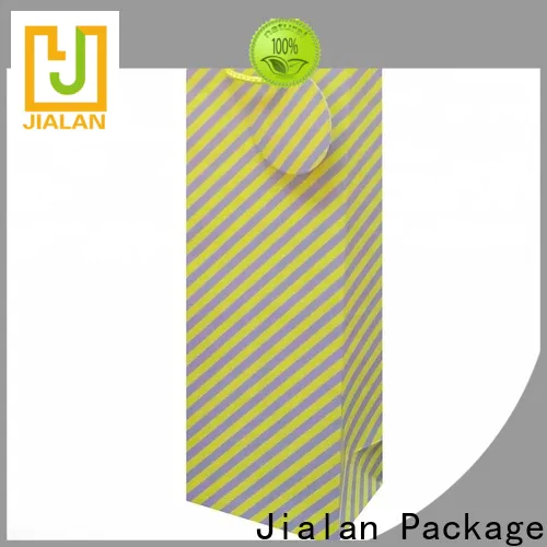 Jialan Package custom brown paper wine bags wholesale for supermarket