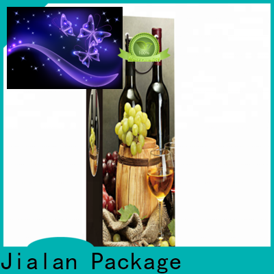 Jialan Package brown paper wine bags supply for supermarket