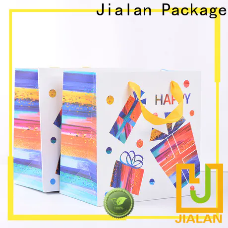 Jialan Package printed paper bags factory for holiday gifts packing