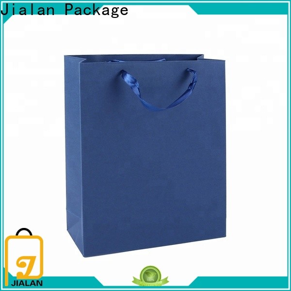 Jialan Package Custom black paper bags supplier for clothing stores