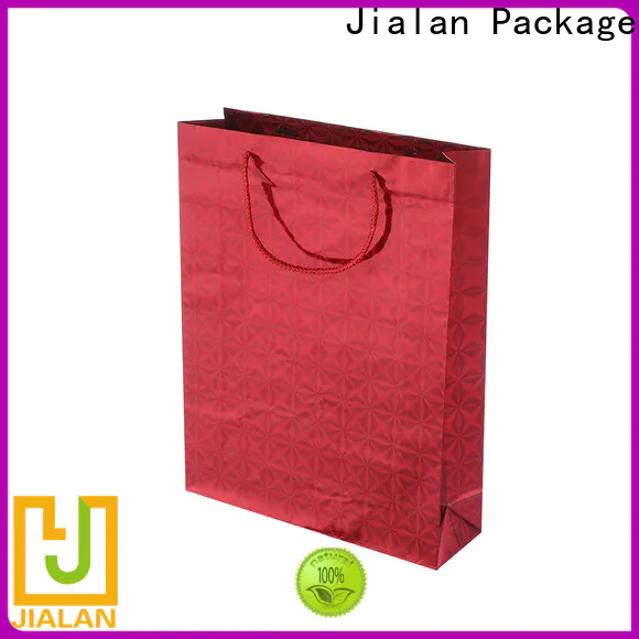 Custom small holographic gift bags wholesale for shopping mall