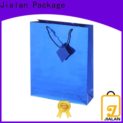 Jialan Package holographic paper bag supplier for daily shopping