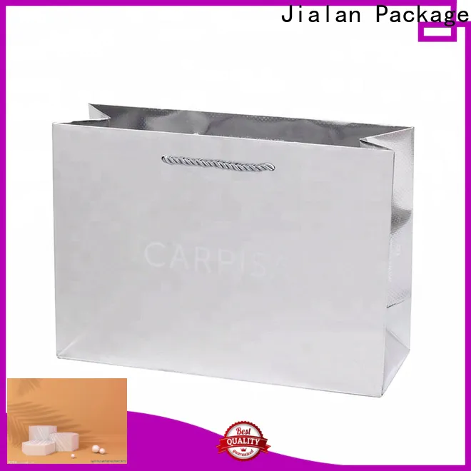 Jialan Package custom printed paper bags with handles supplier for advertising
