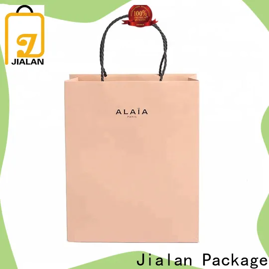 Jialan Package printed white paper bags factory for advertising