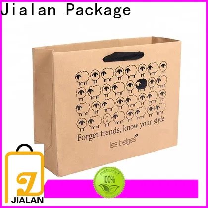 Jialan Package Quality paper bags printed with logo wholesale for advertising