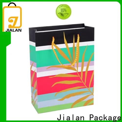 Jialan Package paper shopping bags with handles manufacturer for holiday gifts packing