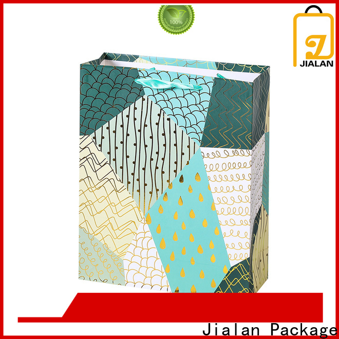 Jialan Package best price blue paper bags with handles manufacturer for packing gifts