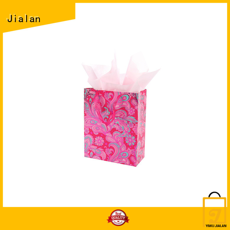 Jialan professional paper gift bags satisfying for packing birthday gifts