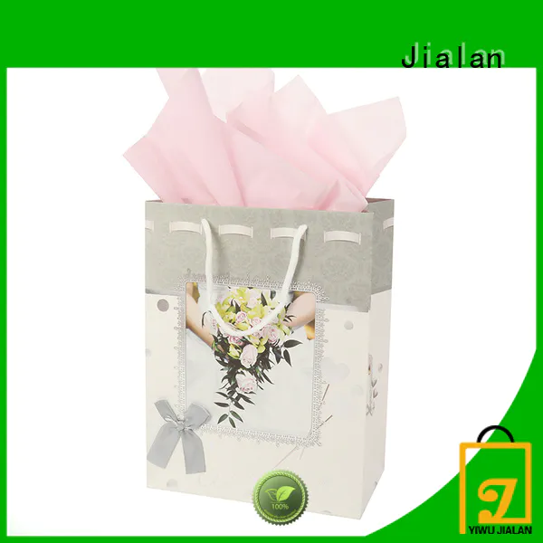 Jialan Eco-Friendly paper bags with handles packing birthday gifts