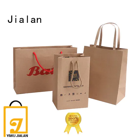 Jialan hot selling kraft gift bags great for supermarket store packaging