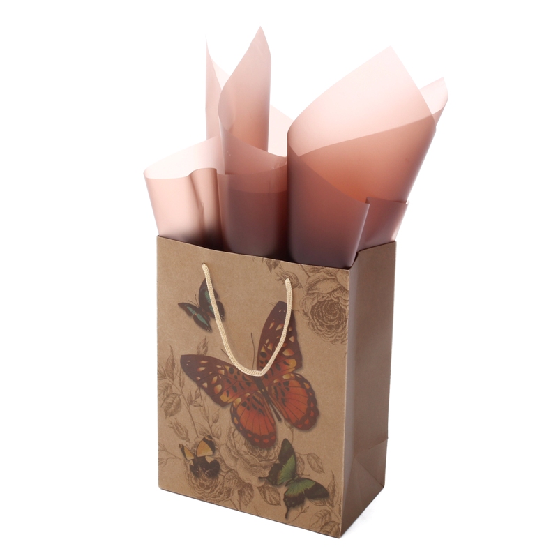 Custom brown kraft paper bags wholesale supplier for gift loading