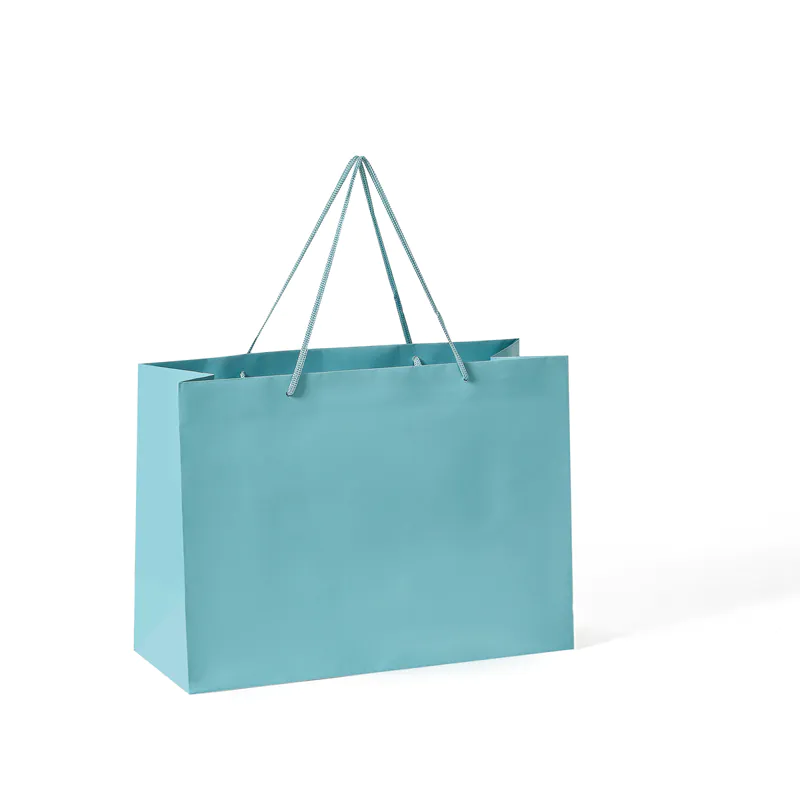 Hot-seller horizontal solid pantone color gift paper bag