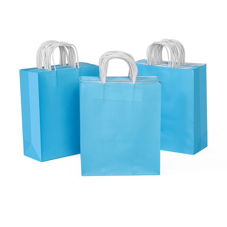 New custom printed kraft paper bags for sale for special festival gift for packaging
