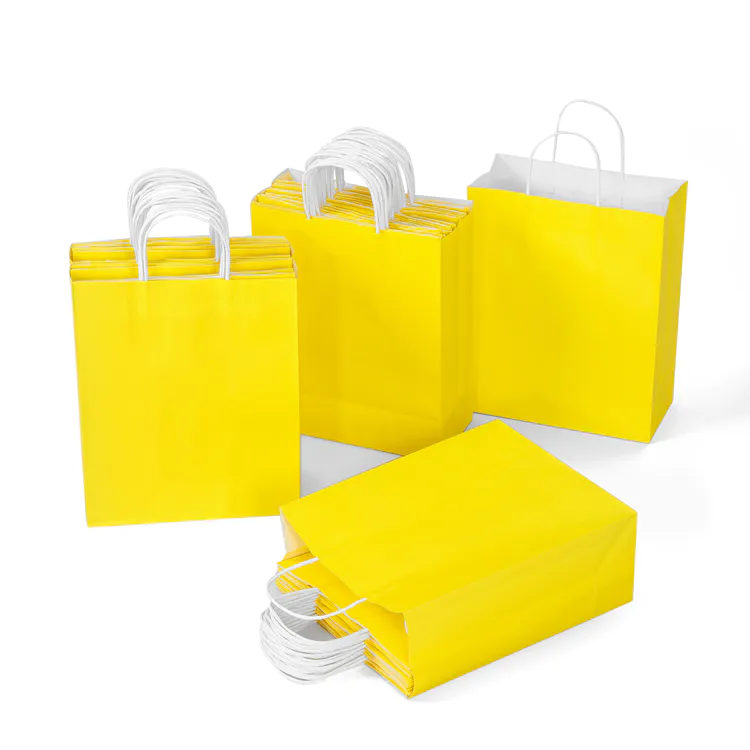 Jialan Package brown paper bags with handles vendor for shopping in supermarkets
