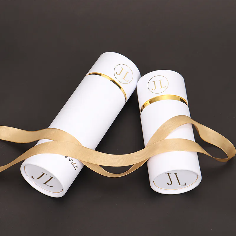 Высококачественные личные индивидуальные горячие штамповки округлые трубки картонные бумаги подарочная коробка для косметики