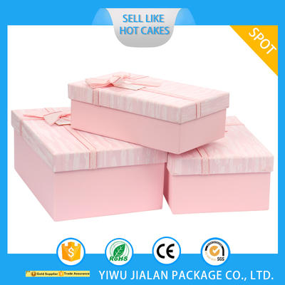 Factory direct sale custom shape Pink Love Recyclable Paper Box Valentine's Day Wedding Christmas Ribbon Gift Packing Box