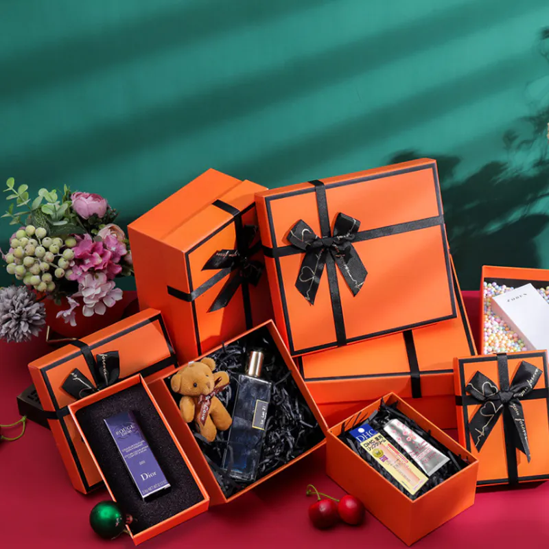 Hermès Orange Gift Box Set  Manufacturers Wholesale Suitable For Perfume Cosmetic Packaging Box