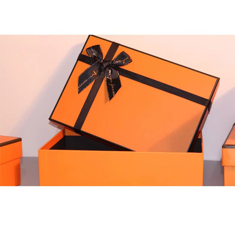 Boîte cadeau orange exquise boîte cadeau personnalisé boîte cadeau cadeau personalisé boîte personnalisée