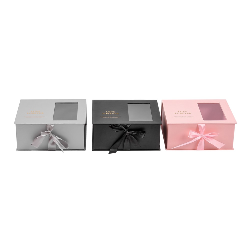 Factory direct sales surprise half-open window love letter box  flower packaging gift box flower arrangement box