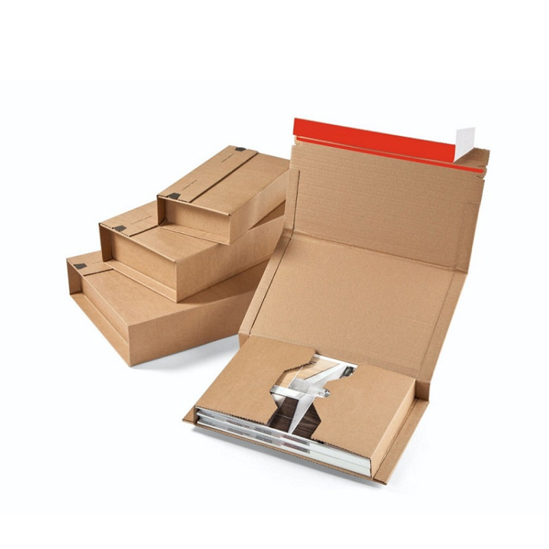 Hot Selling High Quality Corrugated Book Mailer Zipper Boxes With Customized Logo