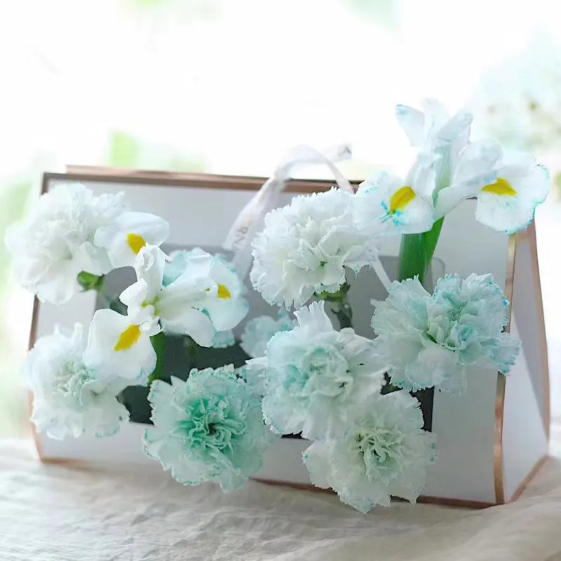 Wholesale  Individual Macaron Color Flower Box with Skylight