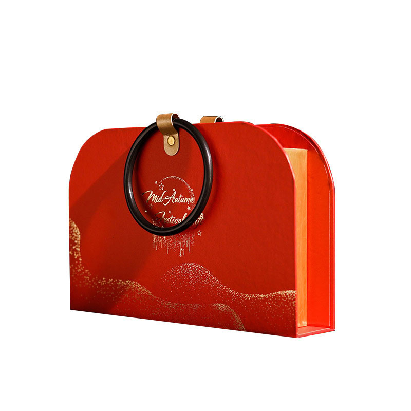Hot Sale Paper Gift box Wholesale Mid Autumn Moon cake Portable Box