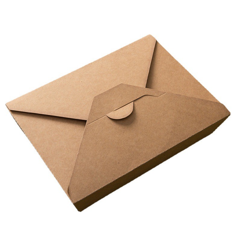Disposable kraft paper fried chicken salad light snack fast food takeaway packaging box