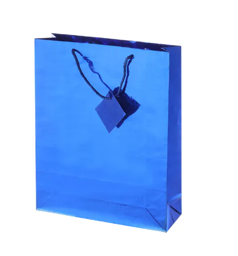 Wholesale Recyclable Portable Customized Printing Shopping Laser Film Gift Bag