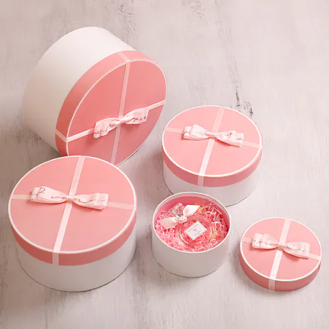 Pink perfume gift box