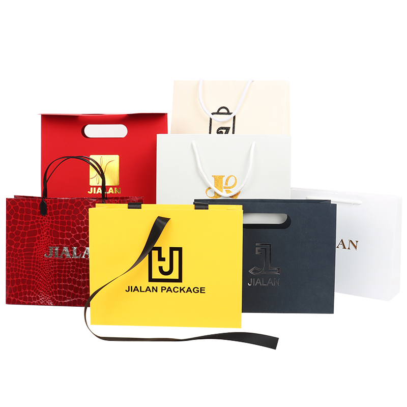 Wholesale Eco-friendly Custom Your Brand Logo Kraft Paper Fancy Paper Shoes  Shopping Bag With Handle