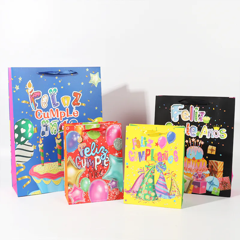China Manufacturer Wholesale Color Printed Gift Bags Suitable For Various Scenarios In Stock