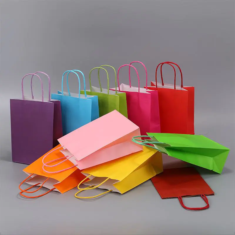 24 color printed kraft paper bags wholesale in bulk - Jialan Package