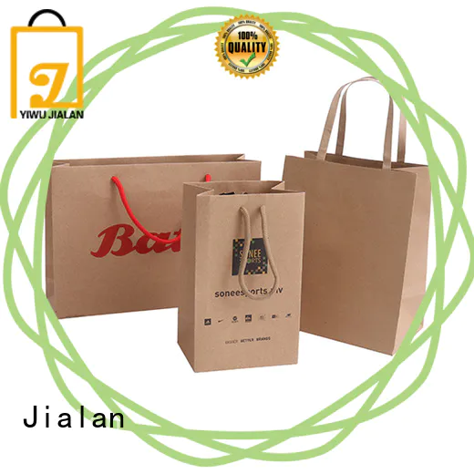 Jialan good quality kraft paper bags ideal for special festival gift packaging