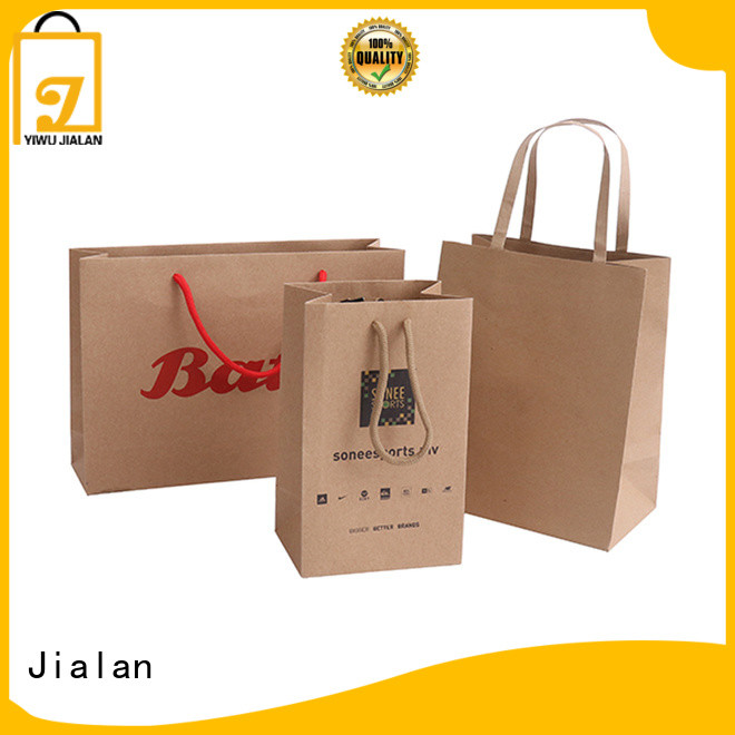 Jialan high grade kraft gift bags ideal for supermarket store packaging